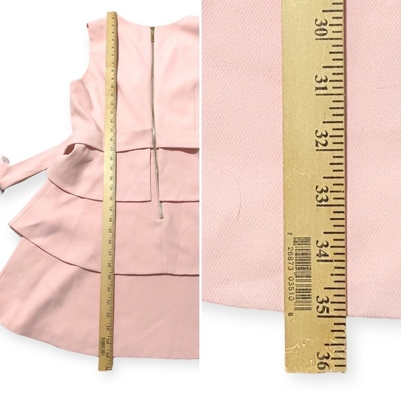 Ted Baker Reinah Sleeveless Tiered Pink Mini Dress Size 4(L) - Picture 15 of 16